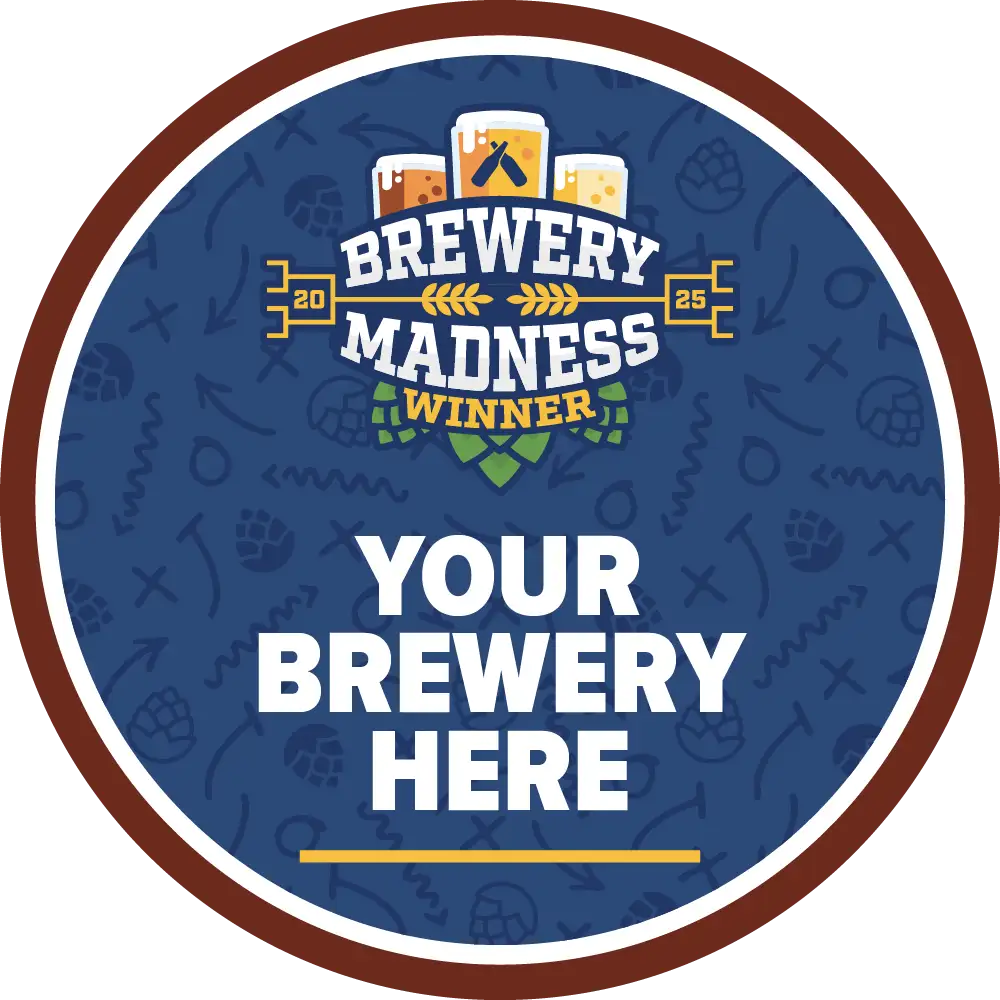 Untappd Brewery Madness sponsored badge mockup